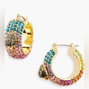 Kurt Geiger Eagle Crystal Pave Hoop Earrings